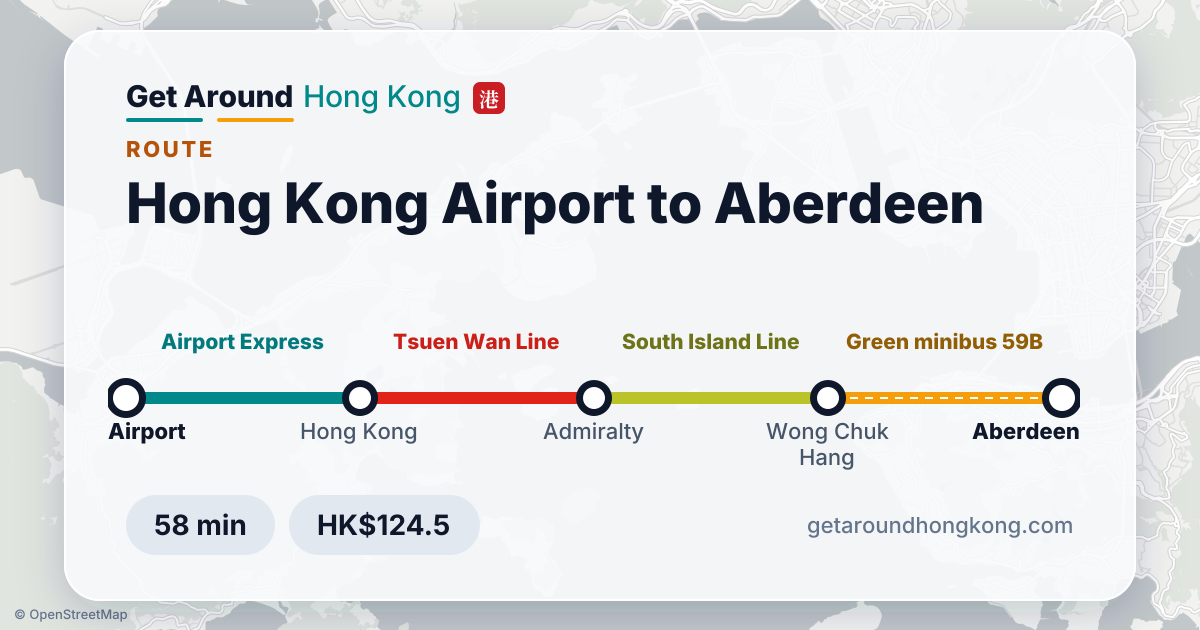 How to get from Hong Kong Airport to Aberdeen
