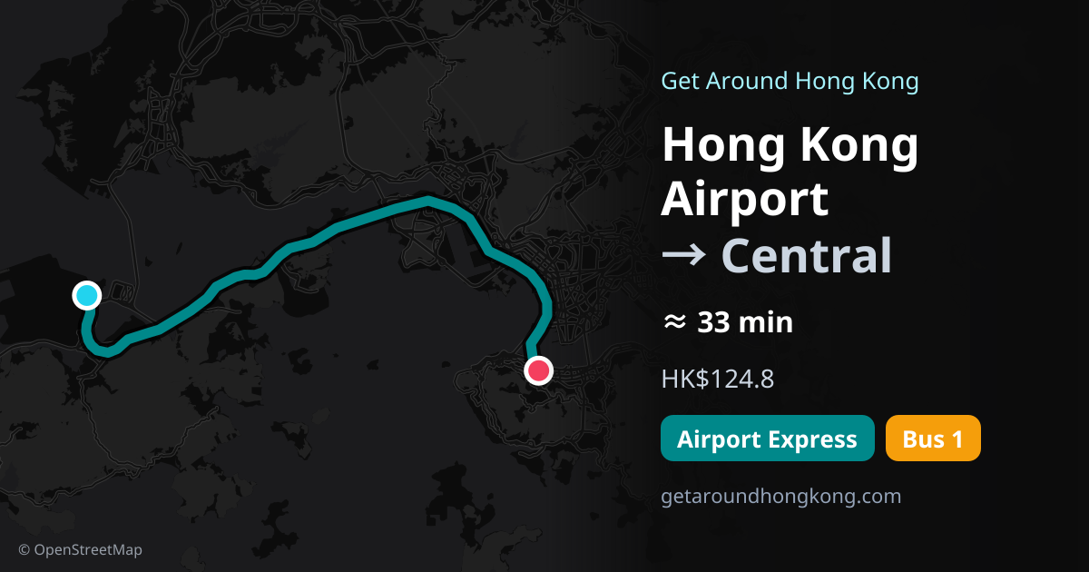 How to get from Hong Kong Airport to Central