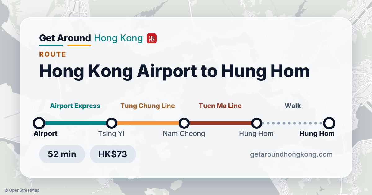 How to get from Hong Kong Airport to Hung Hom