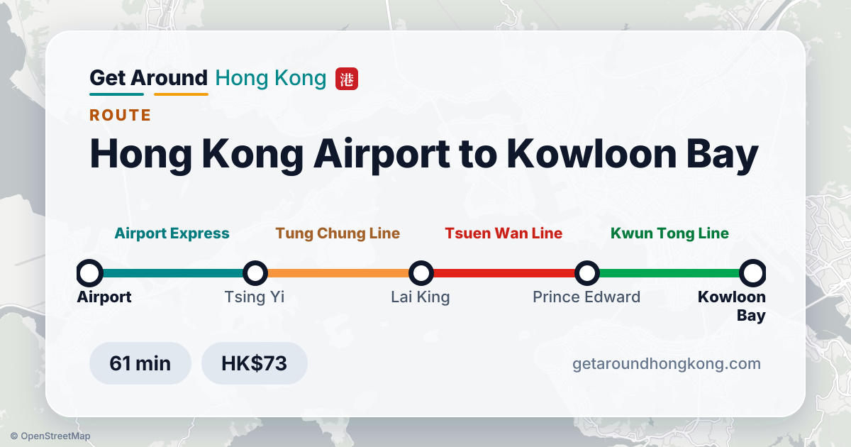 How to get from Hong Kong Airport to Kowloon Bay