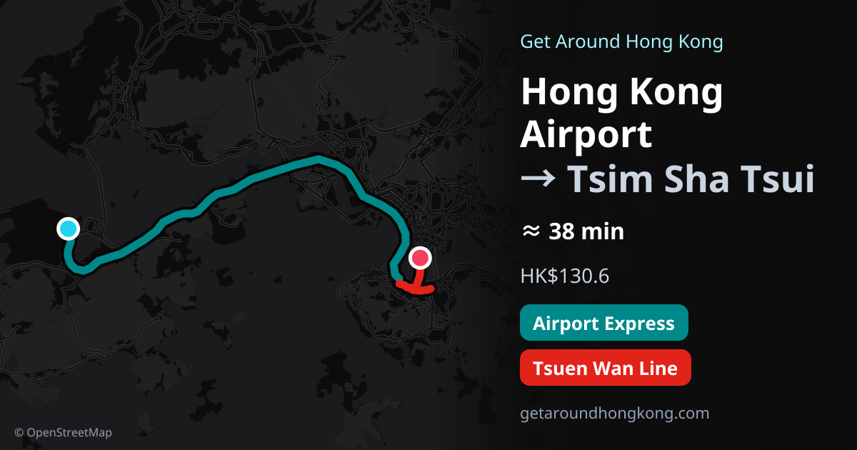 How to get from Hong Kong Airport to Tsim Sha Tsui
