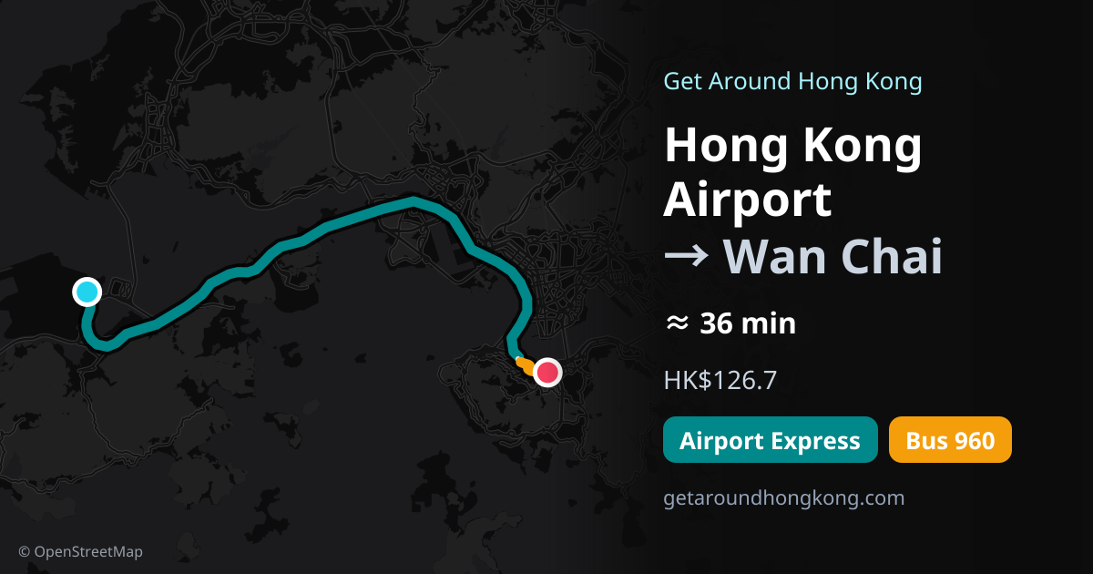 How to get from Hong Kong Airport to Wan Chai
