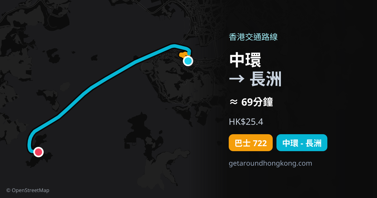 中環去長洲交通攻略