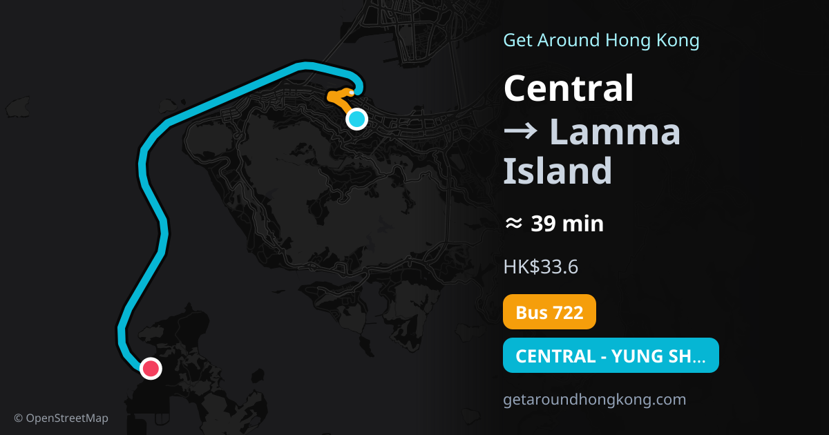 How to get from Central to Lamma Island