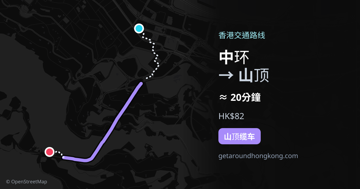 中环去山顶交通攻略