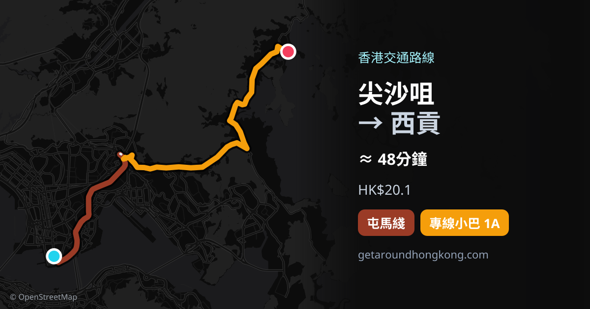 尖沙咀去西貢交通攻略